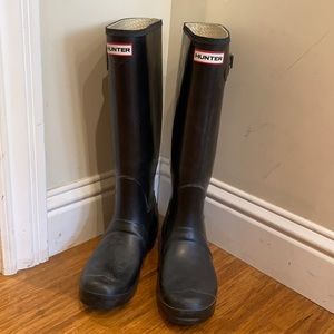 Black Rain Boots Hunter